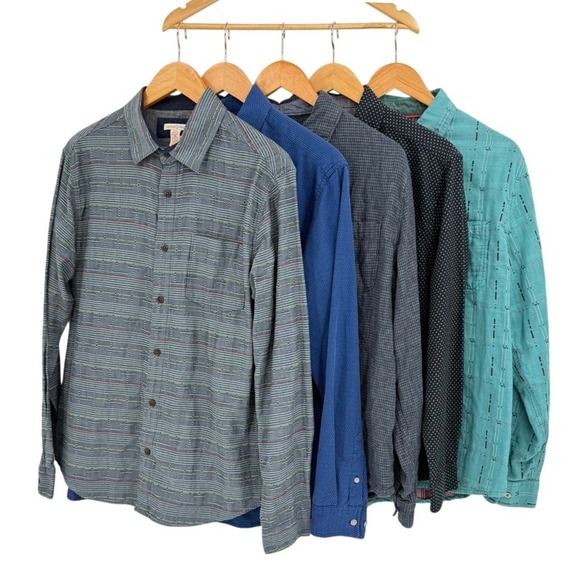 Carbon 2 Cobalt Other - Carbon 2 Cobalt Mens Medium Lot of‎ 5 Long Sleeve Button Down Shirts Workwear